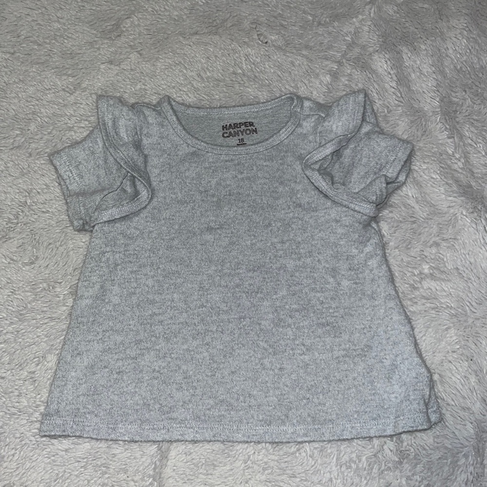 Harper canyon 18 month gray shirt sleeve tee